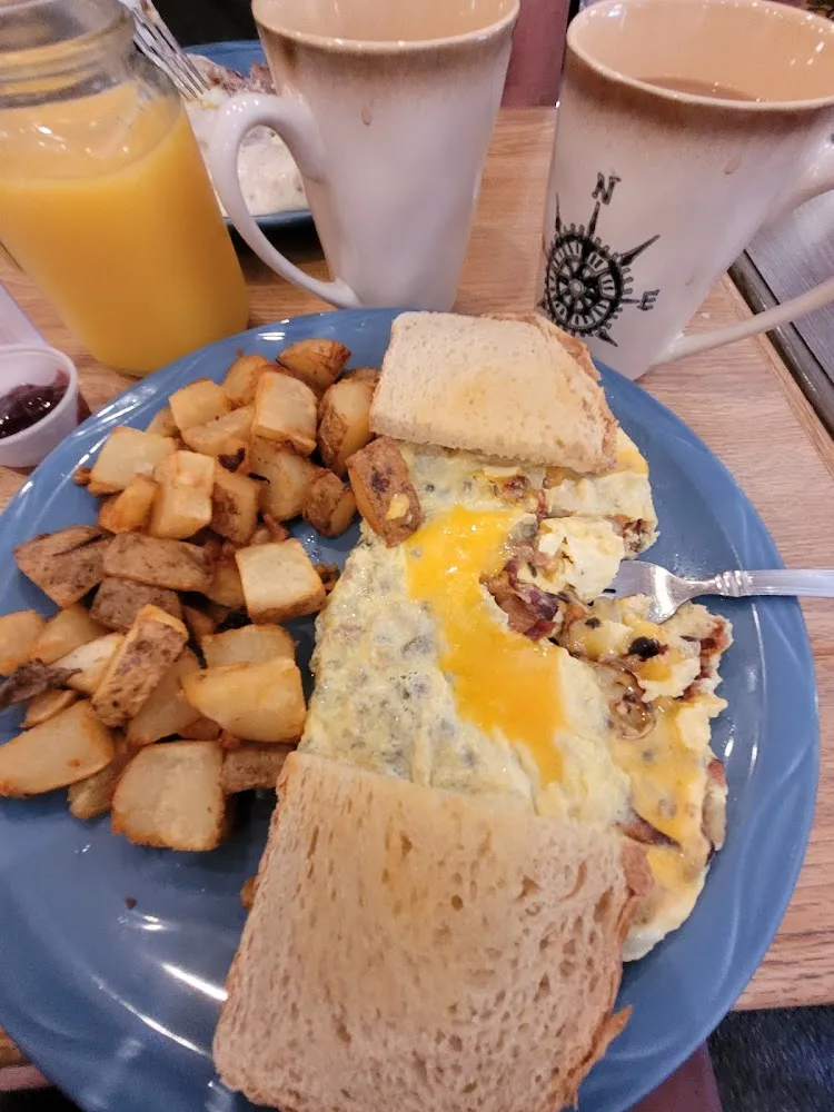 Bacon Mushroom Cheese Omelet