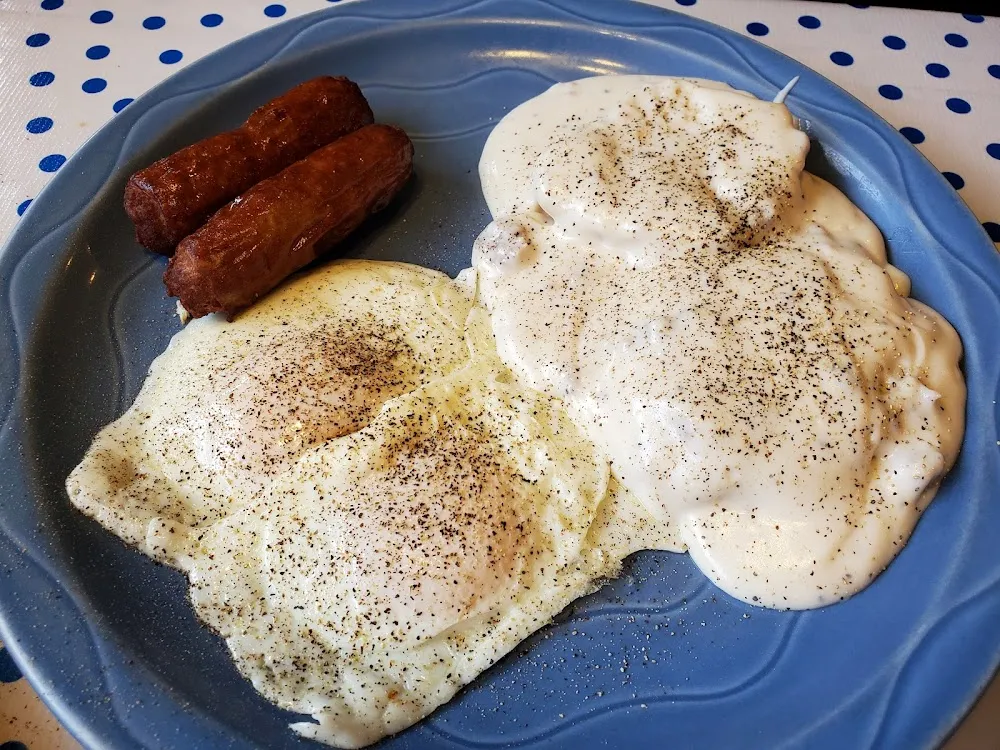 Eggs Sausage Links Biscuit Gravy